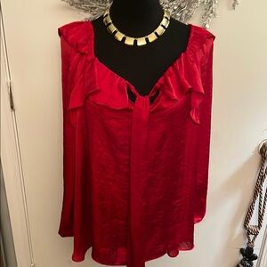 Elegant Red Women's Top